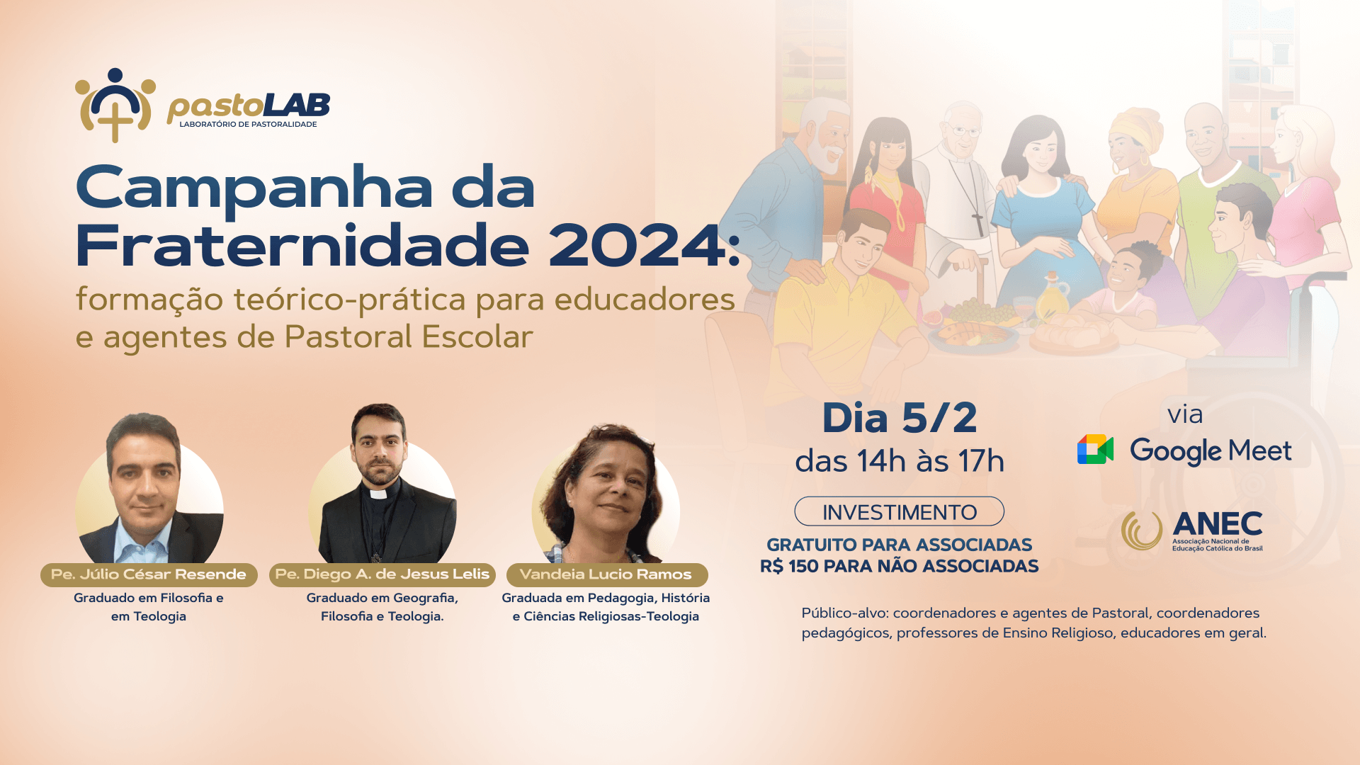 Campanha da Fraternidade 2024 ANEC desenvolve formação teóricoprática